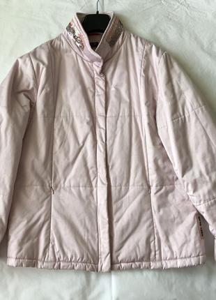 Стеганая курточка otto kern перламутровый розовый2 фото