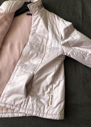 Стеганая курточка otto kern перламутровый розовый6 фото