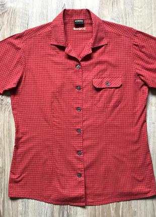 Женская рубашка хлопковая треккинговая kilimanjaro походная туристическая с коротким рукавом