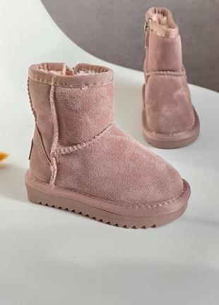 Уггі зимові чоботи для дівчинки рожеві