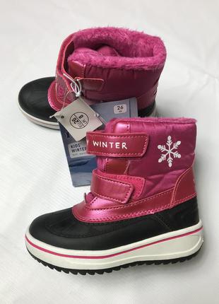 Зимові чоботи дутики на дівчинку lupilu1 фото