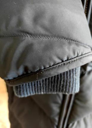 Шикарна пухова куртка італійського бренду темно синього кольору !7 фото