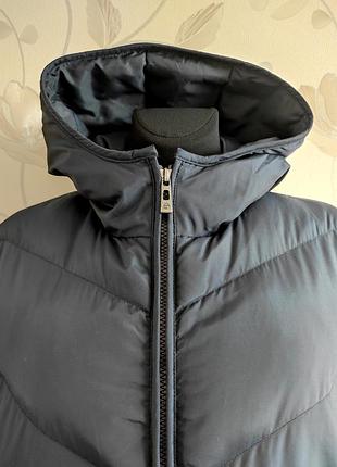 Шикарна пухова куртка італійського бренду темно синього кольору !4 фото