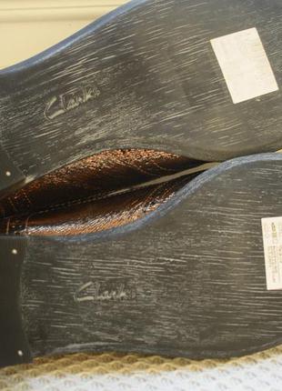 Кожаные туфли мокасины оксфорды кларкс clarks р.41 26,5 см р.40,53 фото