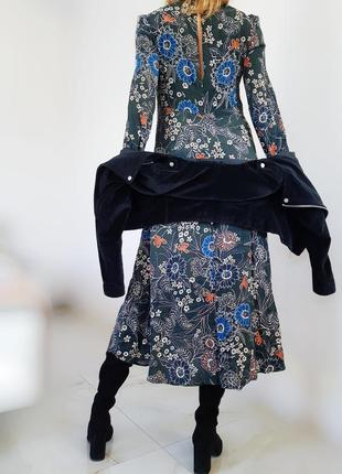 Довге плаття zara з квітковим принтом.3 фото