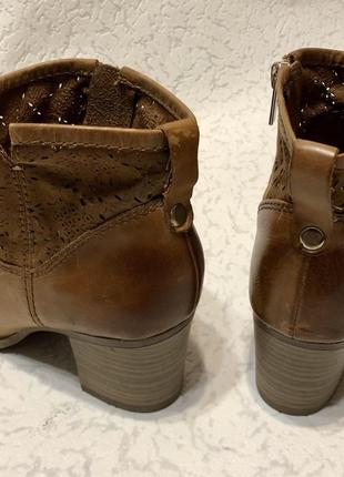 Стильные кожаные сапожки ботинки кожа 36 р6 фото