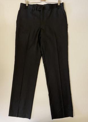 Темно-серые шерстяные брюки 100% шерсть2 фото