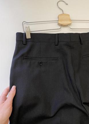 Темно-серые шерстяные брюки 100% шерсть7 фото