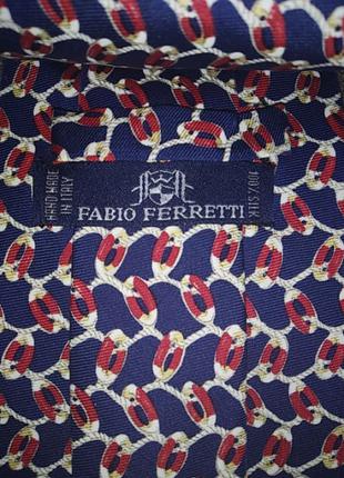 Fabio ferretti ручна робота шовковий галстук краватка италия3 фото
