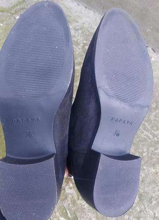 Текстильные ботильоны ботинки на невысоком блочном каблуке papaya6 фото