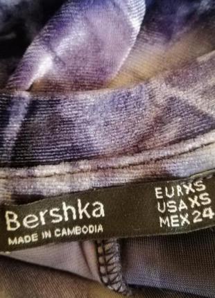 Длинная широкая теплая футболка оверсайз bershka туника бархат велюр4 фото