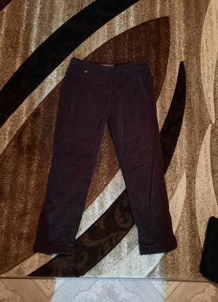 Стильные нереальные штаны в необычном редком оттенке марсала rene lezard1 фото