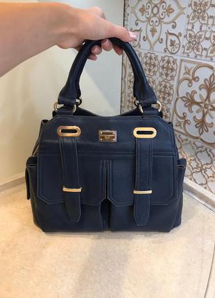 Велика містка сумка з натуральної шкіри в стилі d&g