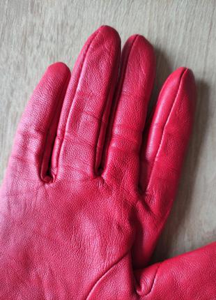 Стильные женские кожаные перчатки f&f, англия, р.76 фото