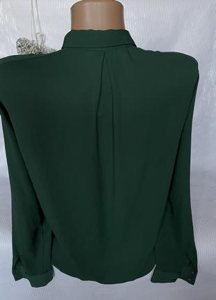 Стильная изумрудная блуза zara3 фото