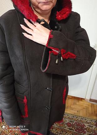 Продам дублёнка с капюшоном 3