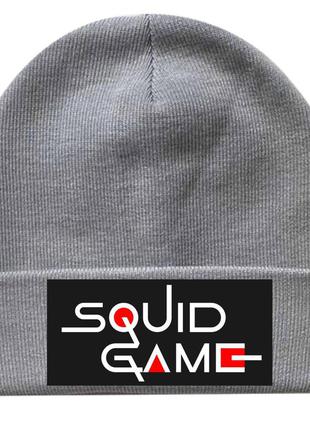 Шапка гра в кальмара зимова | мерч гра в кальмара squid game