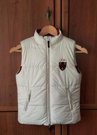 Двухсторонняя пуховая жилетка ralph lauren down vest7 фото