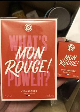 Женская парфюмированная вода mon rouge ив роте yves rocher черенок