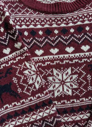 Тільки сьогодні знижка!! светр милий з оленями, джемпер, светр теплий, зимовий светр, орнамент, візерунки4 фото