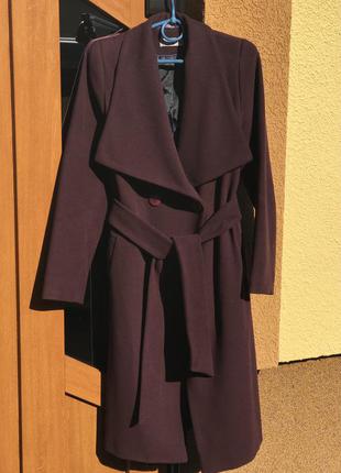 Стильне жіноче шерстяне пальто міді season розмір м.