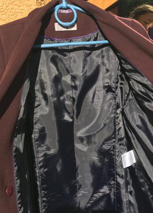 Стильное женское шерстяное пальто миди season размер м.8 фото