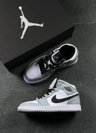 Кроссовки женские nike air jordan серые белые / кросівки жіночі найк аир джордан сірі білі кроссы2 фото