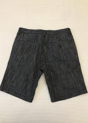 Мужские шорты f&f, меланжевый цвет (серый, синий), 32 размер2 фото