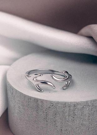 Кольцо серебро 925 покрытие колечко минимализм3 фото