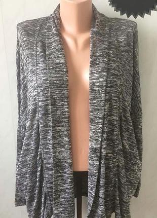 Кофта разлетайка меланж/ кардиган новая