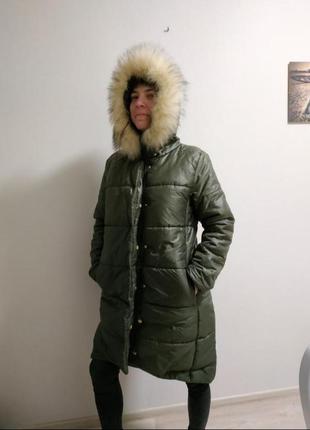 Зимний пуховик оверсайз