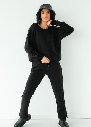 Бомбовский спортивный костюм женский хлопок турция свитшот и штаны