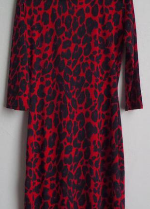 Нарядное женское платье на запах morgan, красное,леопардовое,офисное,деловое,вечернее,на каждый день2 фото
