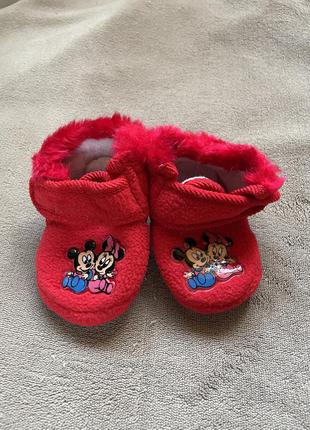 Новые красный тапочки на малыша, микки маус