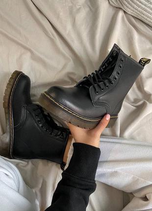 Dr. martens 1460 classic женские ботинки мартинсы черного цвета3 фото