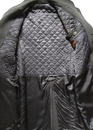 Вінтажне чоловіче демісезонне вовняне пальто драп темно-сіре в-ва срср5 фото