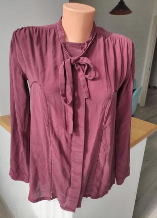 💯 натуральний шовк шелк 🔥❤️ блуза. пог 49-501 фото