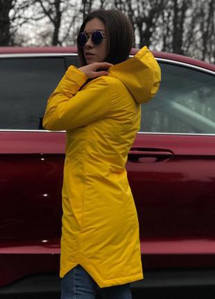 Парка жіноча demi yellow!