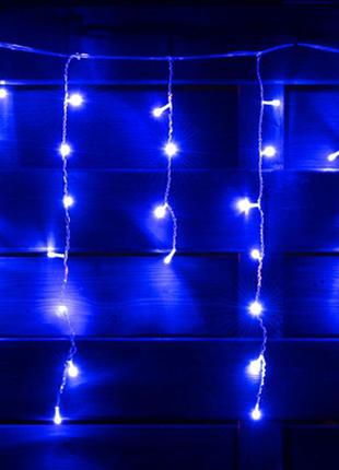 Гірлянда yes! fun штора led christmas time, 84 лампи, блакитна, 2,1 м (801163)1 фото