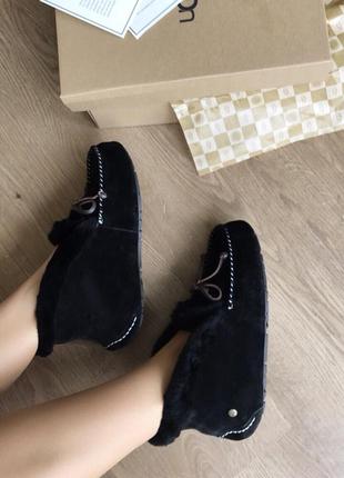 Доставка в подарок! ugg alena black. мокасины угг алена1 фото