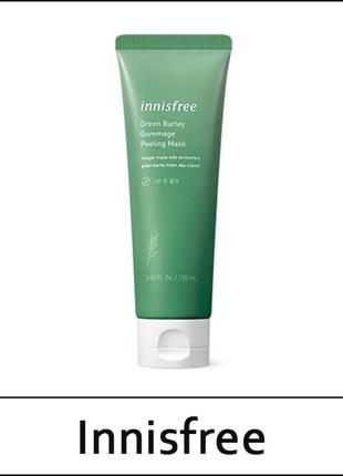 Маска-пилинг для лица с зеленым ячменем innisfree green barley gommage peeling mask 120 ml