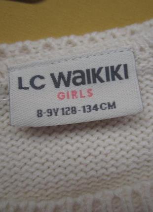 Новый красивый свитер, кофточка, джемпер на девочку 8-9 лет, lc waikiki,туречна2 фото