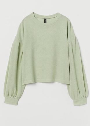 Короткие женские switter мятного цвета вот h&m