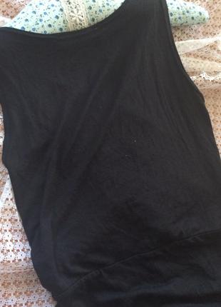Стильное черное  миди платье на запах boohoo5 фото