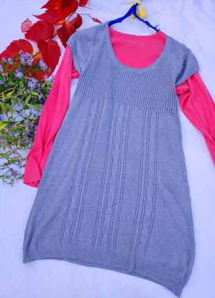 Тепленькая туника в косы,44-50разм., colours.