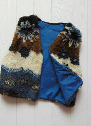Розмір 4-6 років. хутряна жилетка для дівчинки