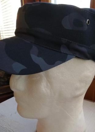 Кепка бавовняна камуфляж город темно-синіх відтінків 55 розмір