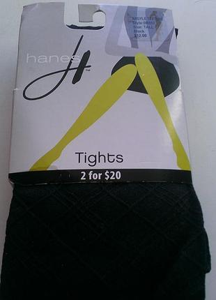 Термо колготки hanes с узором с официального сайта