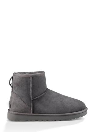 Угги мини.  ugg classic mini bomber black и ugg classic mini grey5 фото