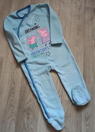 Флисовый человечек peppa pig на 1.5-2 года